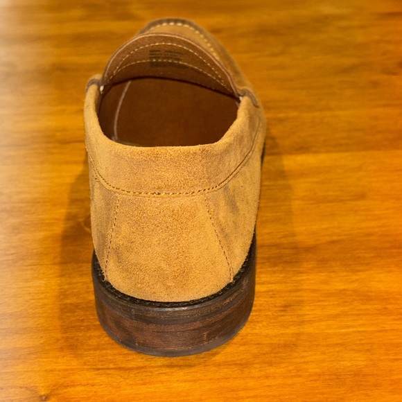 G.H. BASS & CO. TAN SUEDE LOAFERS MEN’S SIZE 11.5 PENNY LOAFER DRIVING SHOES EUC - Picture 7 of 14